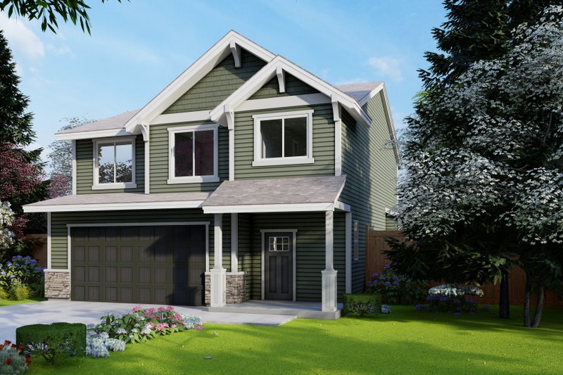 Dream House Plan - Craftsman Exterior - Front Elevation Plan #53-767