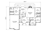 Country Style House Plan - 4 Beds 3 Baths 1929 Sq/Ft Plan #57-351 