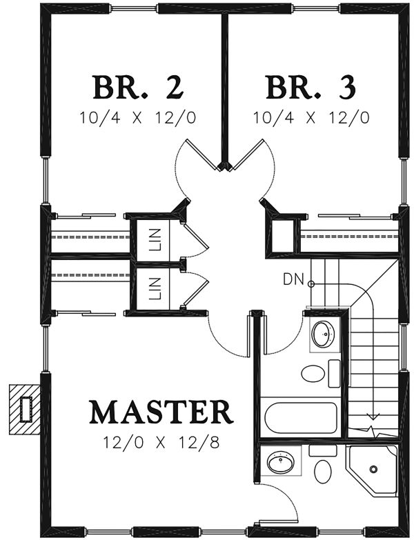 Home Plan - Colonial Floor Plan - Main Floor Plan #48-976