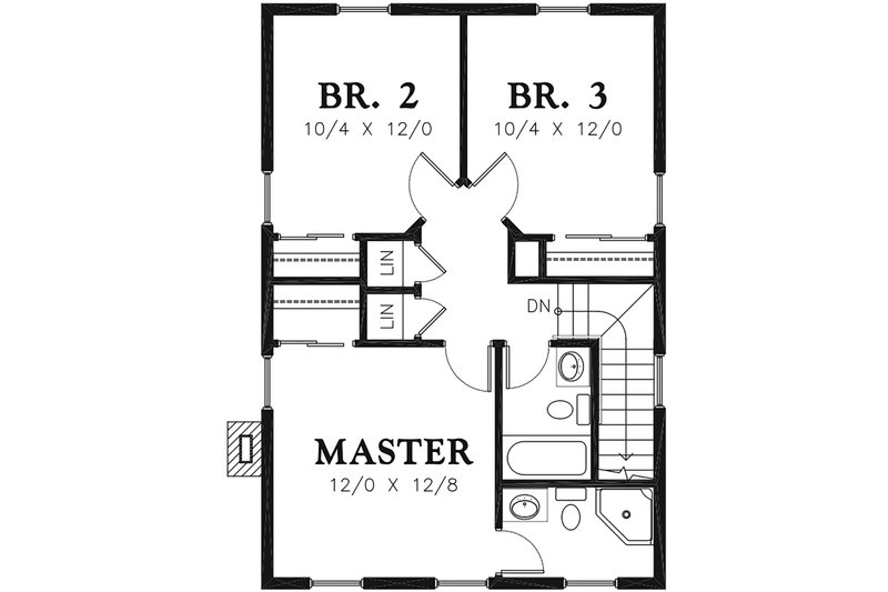House Plan Design - Floor Plan - Main Floor for Colonial House Plan #48-976 - 3 bed, 2.5 bath