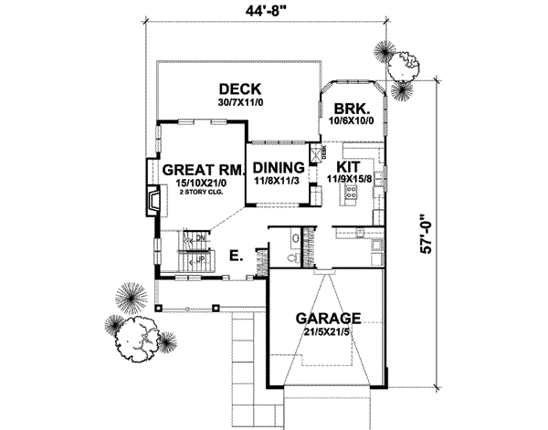 Traditional Floor Plan - Main Floor Plan #50-277