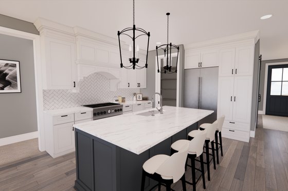 Interior - Kitchen for Farmhouse House Plan #51-1569 - 3 bed, 3 bath