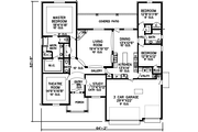 Ranch Style House Plan - 3 Beds 2.5 Baths 2570 Sq/Ft Plan #65-529 