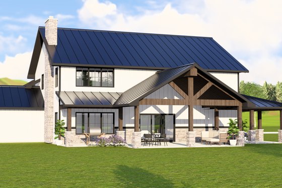 Exterior - Other Elevation 3 for Barndominium House Plan #1064-160 - 3 bed, 2.5 bath