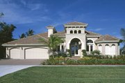 Mediterranean Style House Plan - 4 Beds 3 Baths 2908 Sq/Ft Plan #930-14 