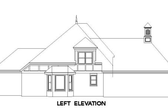 Exterior - Other Elevation for European House Plan #81-1151 - 3 bed, 3 bath