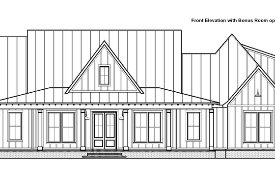 Exterior - Other Elevation 2 for Farmhouse House Plan #1074-53 - 3 bed, 2.5 bath