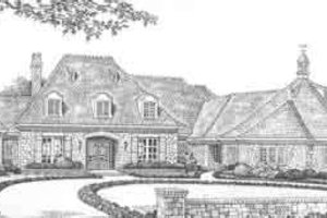 European Exterior - Front Elevation Plan #310-522