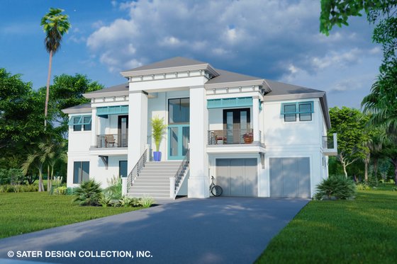 Contemporary Exterior - Front Elevation Plan #930-532