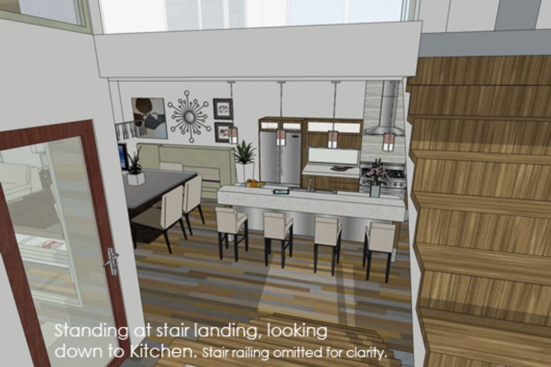 Architectural House Design - Photo 4 for Modern House Plan #484-1 - 3 bed, 3.5 bath