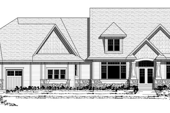 Exterior - Other Elevation for Craftsman House Plan #51-579 - 3 bed, 2.5 bath