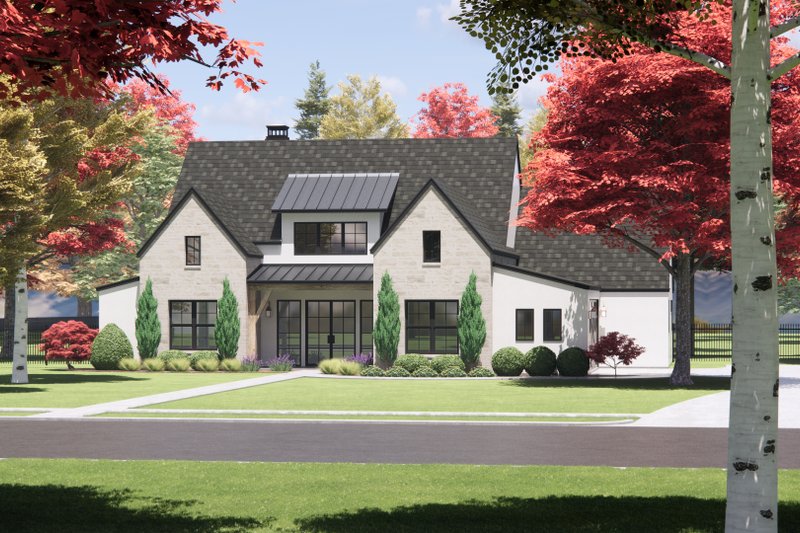 Dream House Plan - Exterior - Front Elevation 6 for European House Plan #1096-89 - 4 bed, 3 bath