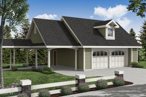 Traditional Exterior - Front Elevation Plan #124-653