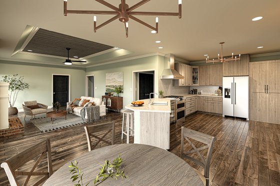 Interior - Kitchen for Farmhouse House Plan #44-281 - 4 bed, 3 bath