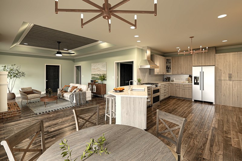House Design - Interior - Kitchen for Farmhouse House Plan #44-281 - 4 bed, 3 bath