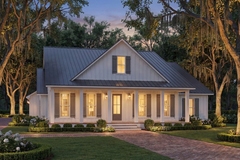 Architectural House Design - Farmhouse Exterior - Front Elevation Plan #430-414