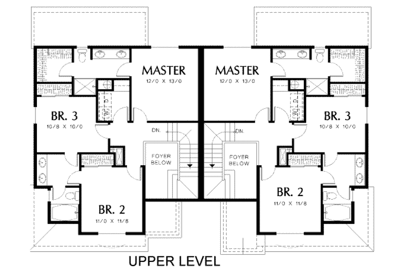 Home Plan - Floor Plan - Upper Floor for Traditional House Plan #48-187 - 3 bed, 2.5 bath