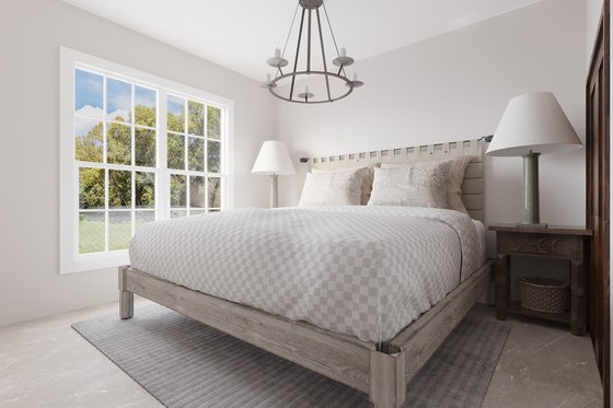 Interior - Bedroom for Craftsman House Plan #54-304 - 3 bed, 2 bath