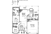 Traditional Style House Plan - 2 Beds 2 Baths 1615 Sq/Ft Plan #20-1369 
