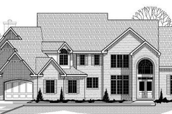Exterior - Front Elevation for Traditional House Plan #67-866 - 4 bed, 5.5 bath