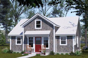 House Blueprint - Cottage Exterior - Front Elevation Plan #513-2337