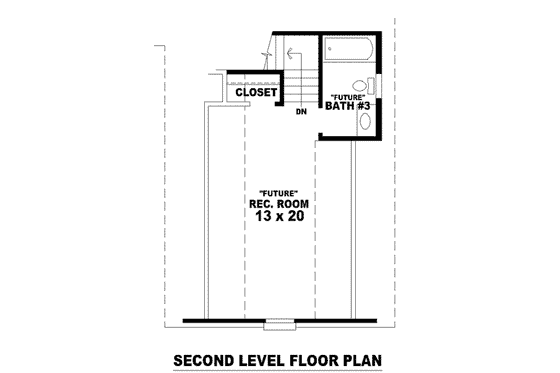 Floor Plan - Other Floor for European House Plan #81-1105 - 3 bed, 2 bath