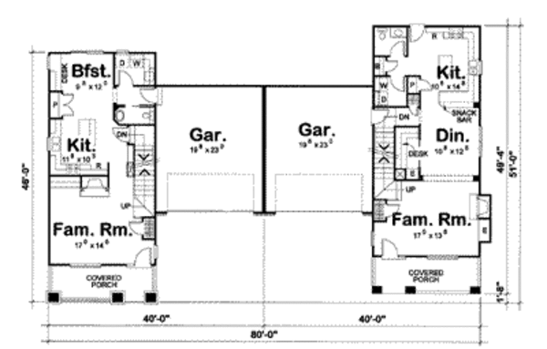 Cottage Floor Plan - Main Floor Plan #20-1355