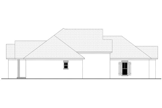Exterior - Other Elevation for Traditional House Plan #430-214 - 3 bed, 2 bath