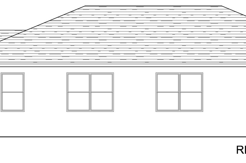House Design - Exterior - Other Elevation 1 for Traditional House Plan #1058-241 - 3 bed, 2 bath