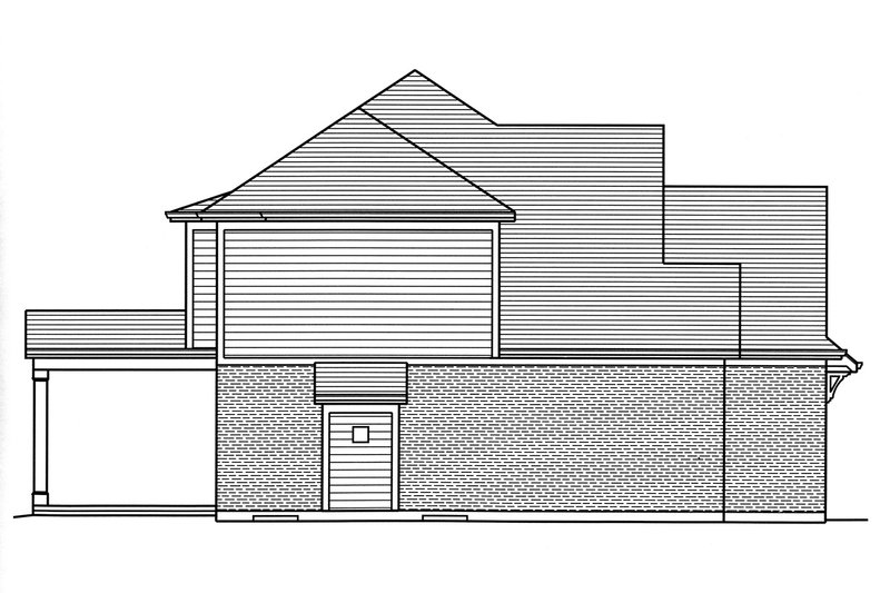 Home Plan - Exterior - Front Elevation 3 for Traditional House Plan #46-875 - 4 bed, 2.5 bath