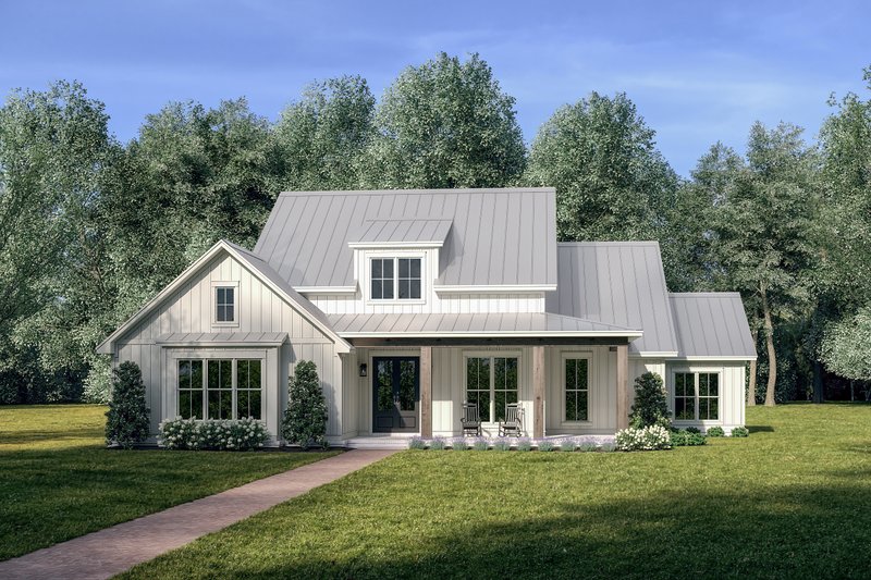 Architectural House Design - Exterior - Front Elevation 3 for Farmhouse House Plan #430-304 - 4 bed, 3.5 bath