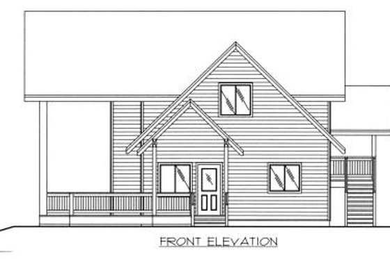 Exterior - Other Elevation for Bungalow House Plan #117-525 - 3 bed, 3.5 bath