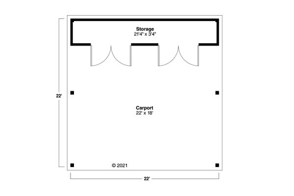 Architectural House Design - Traditional Floor Plan - Main Floor Plan #124-1234
