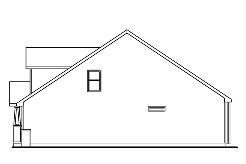 Dream House Plan - Right Side Elevation