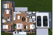 Farmhouse Style House Plan - 4 Beds 2 Baths 1623 Sq/Ft Plan #44-280 