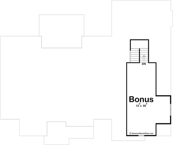 Architectural House Design - Farmhouse Floor Plan - Upper Floor Plan #455-664