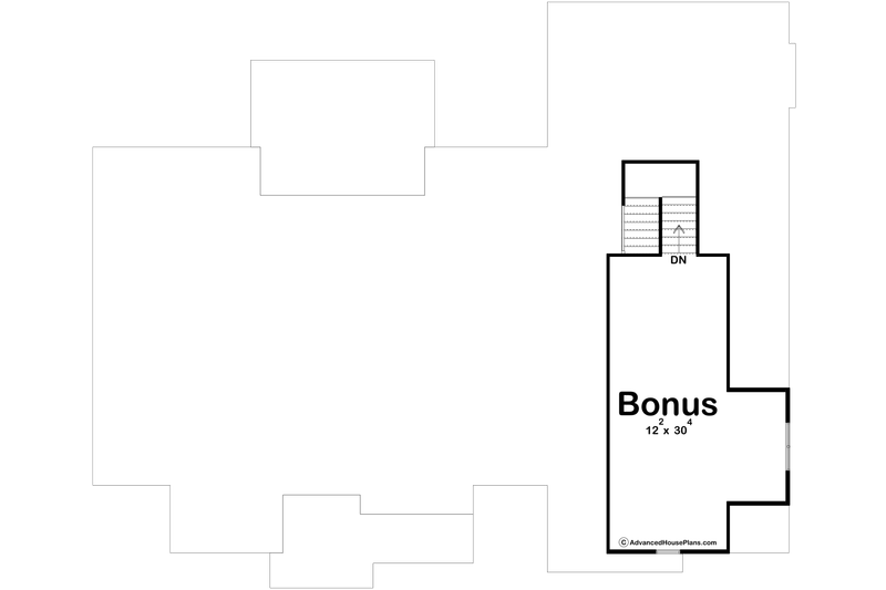 House Blueprint - Floor Plan - Upper Floor for Farmhouse House Plan #455-664 - 4 bed, 2.5 bath
