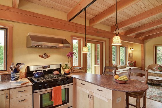 Interior - Kitchen 4 for Modern House Plan #890-1 - 2 bed, 1 bath