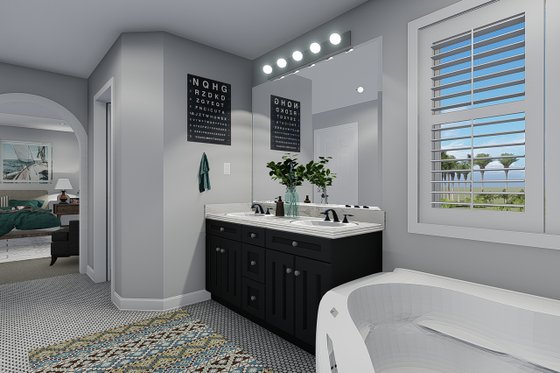 Interior - Bathroom for Traditional House Plan #1060-49 - 3 bed, 2.5 bath