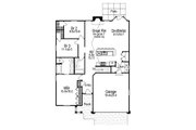 Craftsman Style House Plan - 3 Beds 2 Baths 1344 Sq/Ft Plan #57-671 
