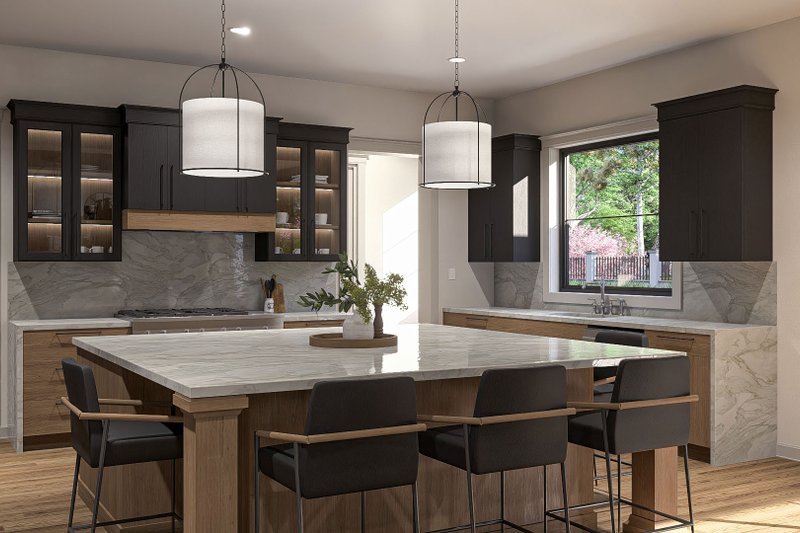 Architectural House Design - Interior - Kitchen for Cottage House Plan #455-675 - 4 bed, 3.5 bath