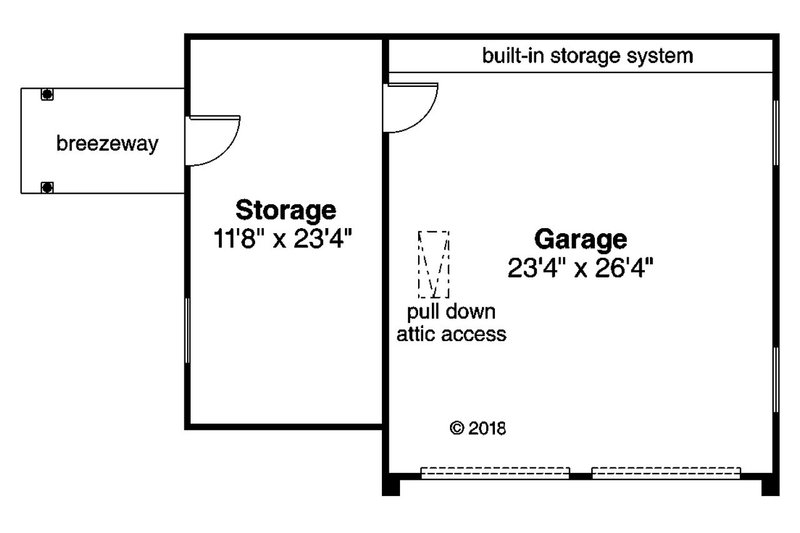 Home Plan - Floor Plan - Main Floor for Country House Plan #124-1102, 0 bath