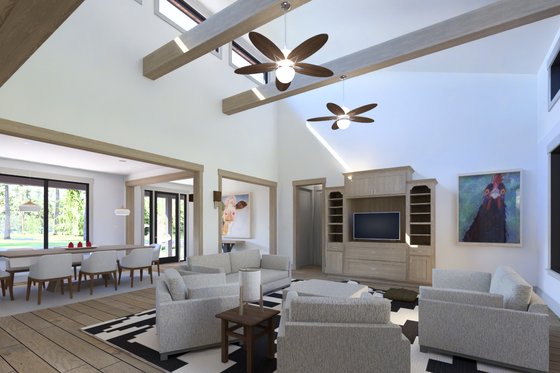 Interior - Family Room for Modern House Plan #1069-45 - 3 bed, 2.5 bath