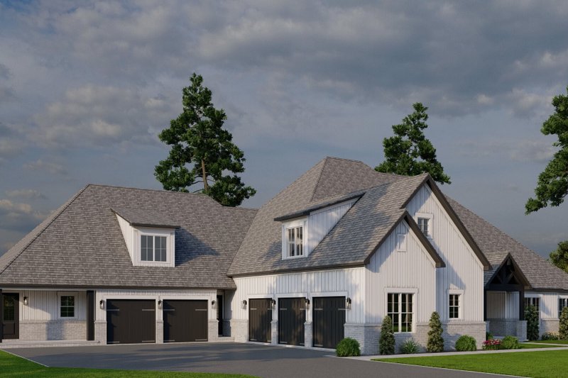 Architectural House Design - Exterior - Front Elevation 3 for European House Plan #923-439 - 6 bed, 6.5 bath