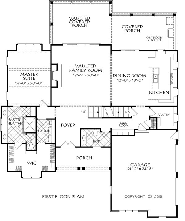 Dream House Plan - Farmhouse Floor Plan - Main Floor Plan #927-1000