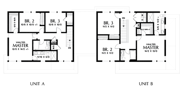 Dream House Plan - Contemporary Floor Plan - Upper Floor Plan #48-1026