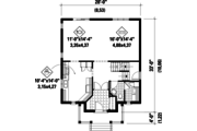 European Style House Plan - 3 Beds 1 Baths 1740 Sq/Ft Plan #25-4698 