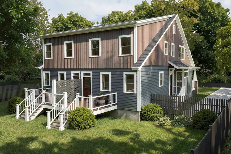 Architectural House Design - Exterior - Rear Elevation for Bungalow House Plan #79-249 - 3 bed, 3 bath