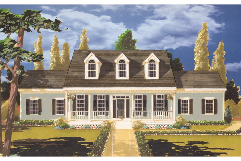 Colonial Style House Plan - 4 Beds 2.5 Baths 2210 Sq/Ft Plan #3-236