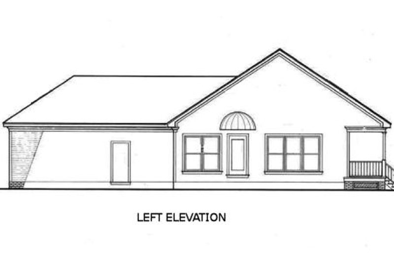 Home Plan - Exterior - Other Elevation 1 for Southern House Plan #45-234 - 3 bed, 2 bath